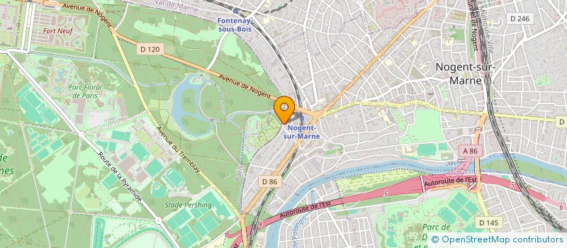 localisation de l'entreprise 5 OCTOBRE  NOGENT-SUR-MARNE