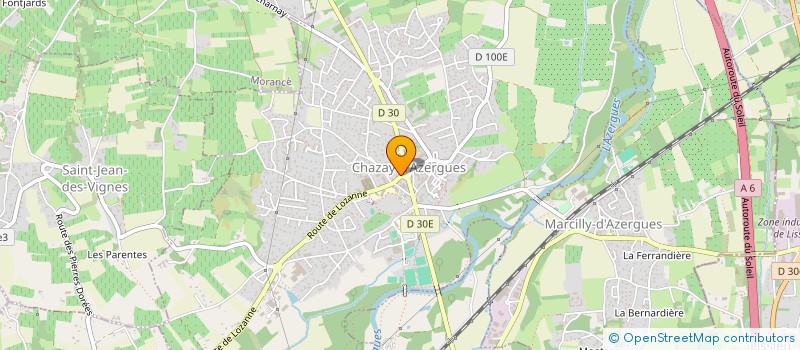 localisation de l'entreprise 5-PIXELS  CHAZAY-D'AZERGUES