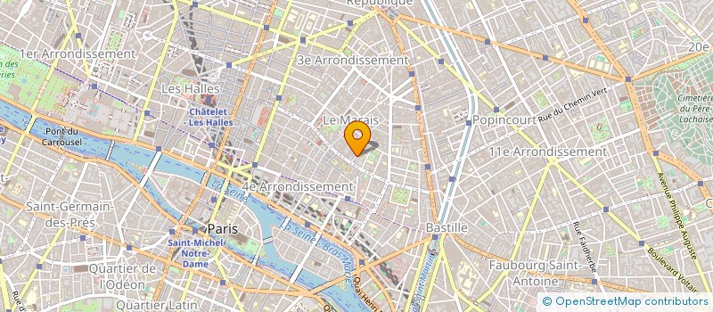 localisation de l'entreprise 5 QUAI AUX FLEURS  PARIS