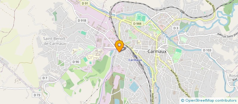 localisation de l'entreprise 5-REZ  SAINT-BENOIT-DE-CARMAUX