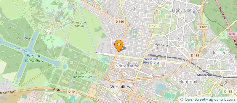 localisation de l'entreprise 5 ROSES SARL à VERSAILLES