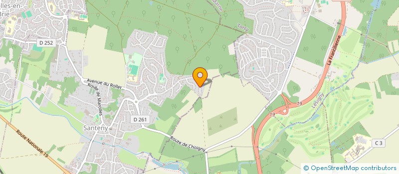 localisation de l'entreprise 5 RUE BAYEN  SANTENY