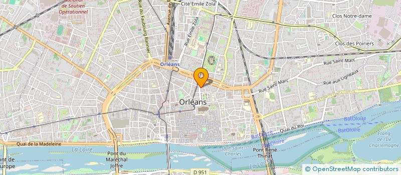 localisation de l'entreprise 5 RUE D ALSACE LORRAINE  ORLEANS