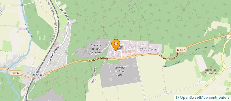 localisation de l'entreprise 5 RUE DE L'ORMOISE  MILLY-LA-FORET