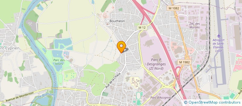 localisation de l'entreprise 5 RUE DE LA BARRE  ANDREZIEUX-BOUTHEON