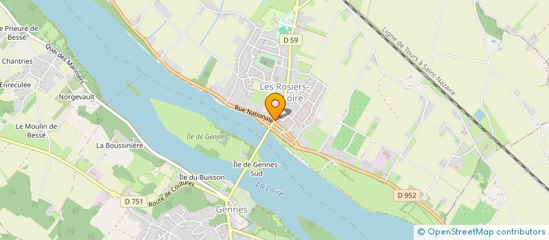 localisation de l'entreprise 5 RUE DE LA CROIX à GENNES-VAL-DE-LOIRE