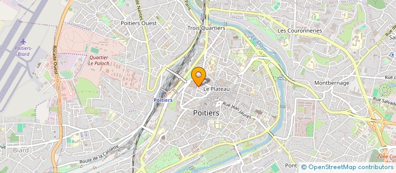 localisation de l'entreprise 5 RUE DE LA MARNE  POITIERS