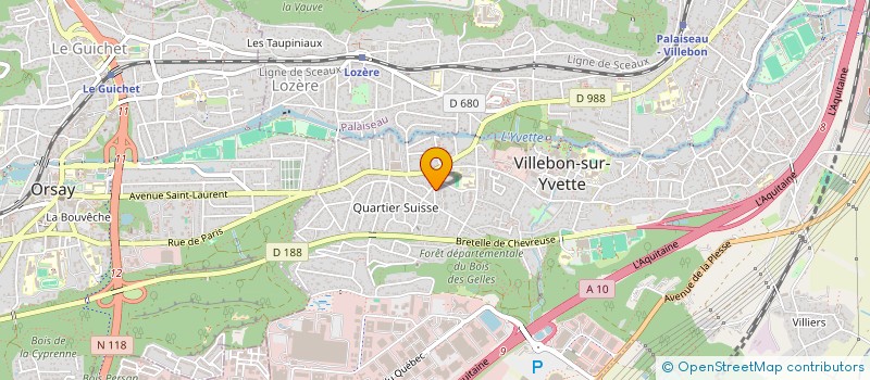 localisation de l'entreprise 5 RUE DE LUCERNE à VILLEBON-SUR-YVETTE
