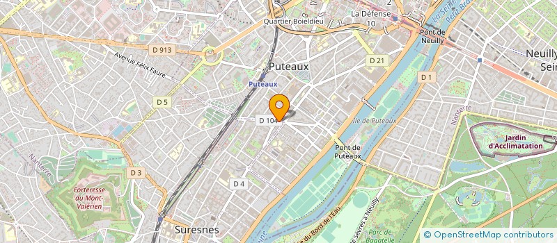 localisation de l'entreprise 5 RUE DES BAS ROGERS à SURESNES