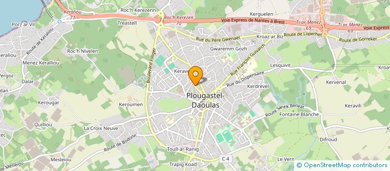 localisation de l'entreprise 5 RUE LOUIS NICOLLE  PLOUGASTEL-DAOULAS