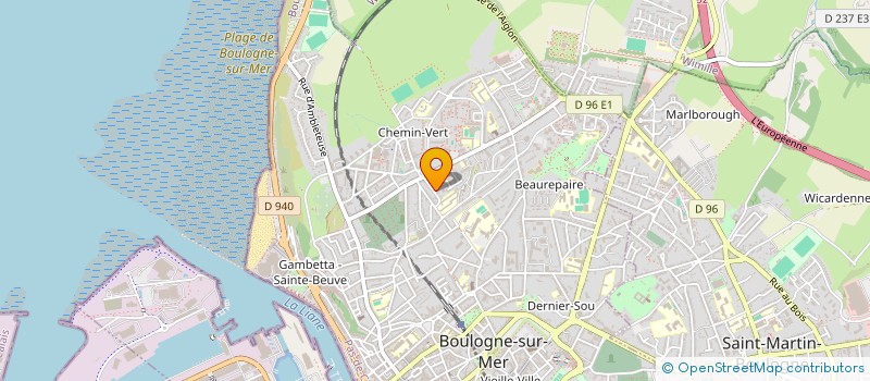 localisation de l'entreprise 5 S  BOULOGNE-SUR-MER