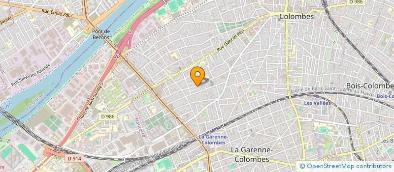 localisation de l'entreprise 5 SENS à COLOMBES