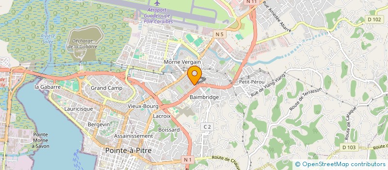localisation de l'entreprise 5 SUR CINQ THE BUSINESS COMPANY à LES ABYMES