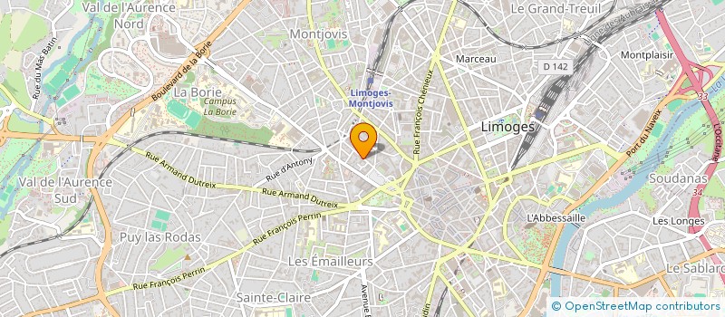 localisation de l'entreprise 5 SURIN à LIMOGES