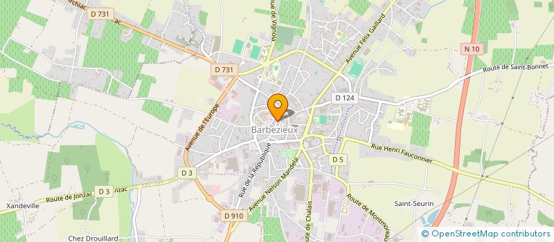 localisation de l'entreprise 50 50  BARBEZIEUX-SAINT-HILAIRE