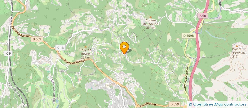 localisation de l'entreprise 50/50 LAB  BANDOL