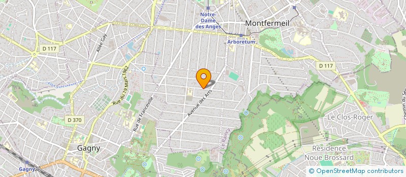 localisation de l'entreprise 50 AVENUE DES MYOSOTIS à MONTFERMEIL