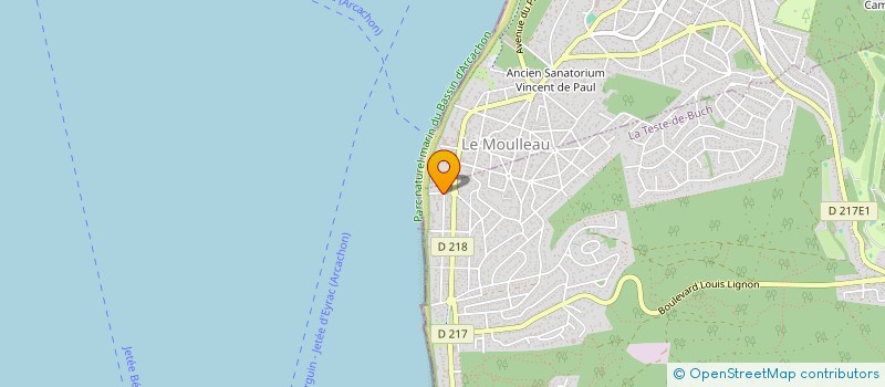 localisation de l'entreprise 50 B RUE DU PORT à LA TESTE DE BUCH