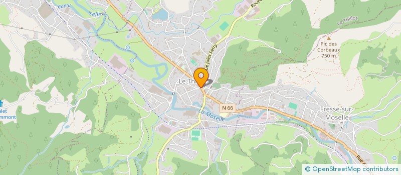 localisation de l'entreprise 50 NUANCES  LE THILLOT