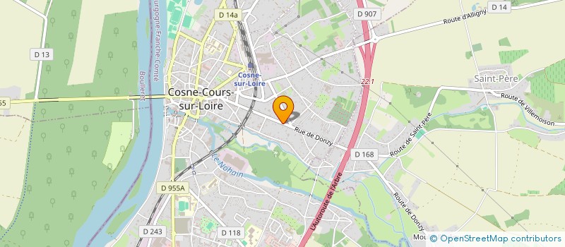 localisation de l'entreprise 500 003 165   COSNE-COURS-SUR-LOIRE