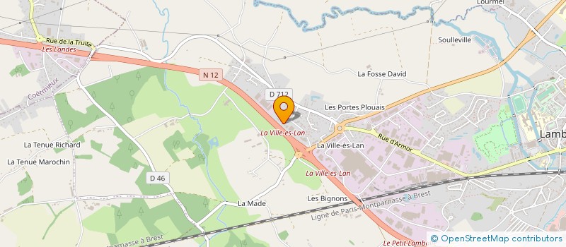 localisation de l'entreprise 500 016 043   LAMBALLE-ARMOR