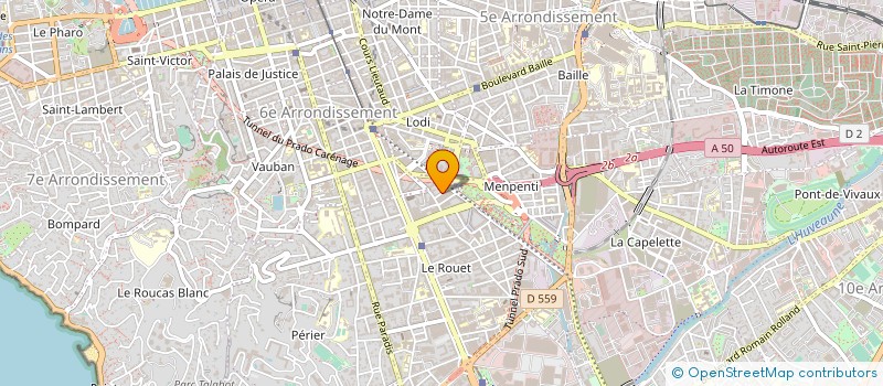 localisation de l'entreprise 500 145 297   MARSEILLE 8EME