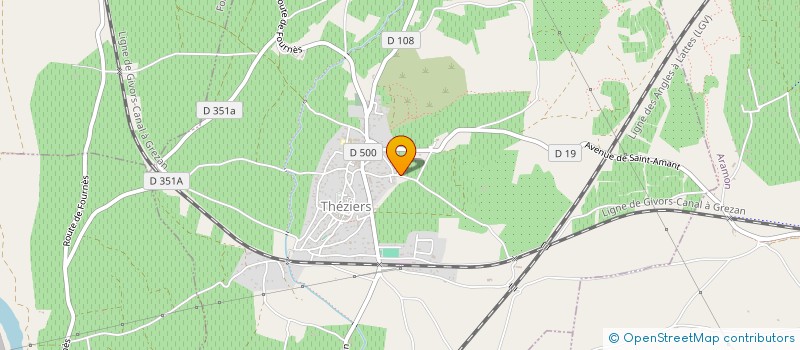 localisation de l'entreprise 500 356 373   THEZIERS