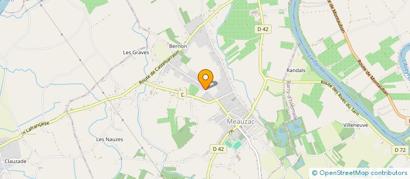 localisation de l'entreprise 500 554 910   MEAUZAC