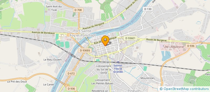 localisation de l'entreprise 500 591 771   SAINTE-FOY-LA-GRANDE