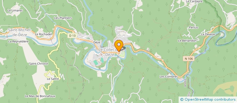 localisation de l'entreprise 500 623 723   LE COLLET-DE-DEZE