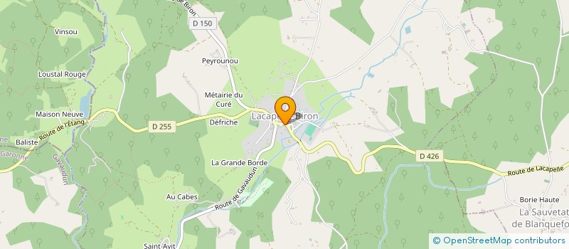 localisation de l'entreprise 500 718 523   LACAPELLE-BIRON