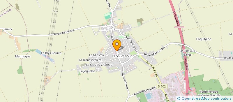 localisation de l'entreprise 500 840 715 à GIDY