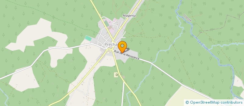 localisation de l'entreprise 500 900 402   PRECHAC