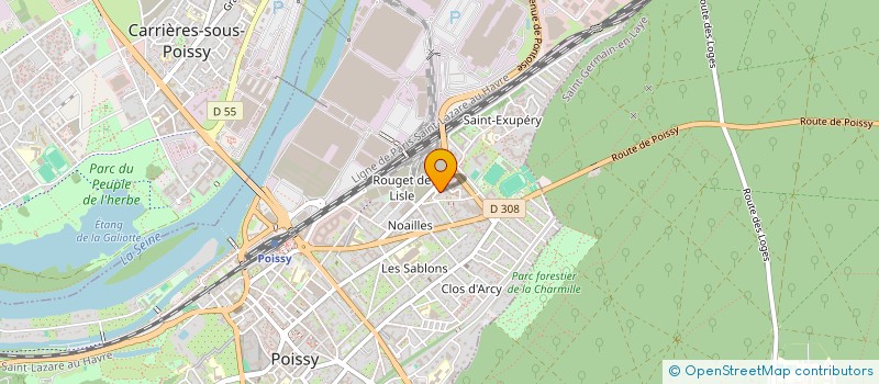 localisation de l'entreprise 500 909 312   POISSY