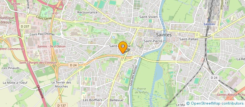 localisation de l'entreprise 500 939 632   SAINTES