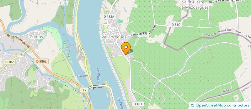 localisation de l'entreprise 500 968 649   VALLABREGUES