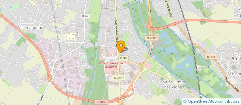 localisation de l'entreprise 500 AMILLY à AMILLY
