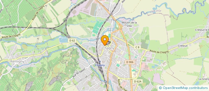 localisation de l'entreprise 500 FEES  CHAGNY