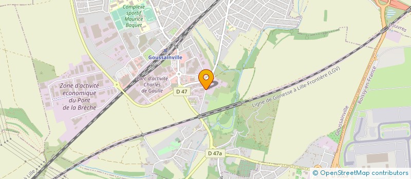 localisation de l'entreprise 500 GET BACK MUSIC  GOUSSAINVILLE