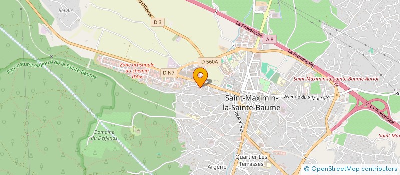 localisation de l'entreprise 500 SAINTE BAUME à SAINT-MAXIMIN-LA-SAINTE-BAUME