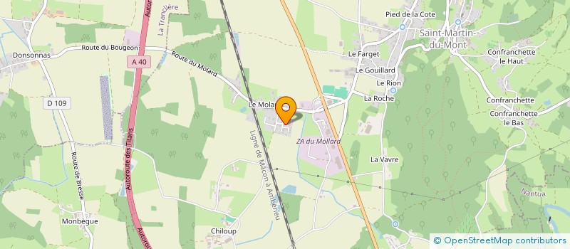 localisation de l'entreprise 501 176 267   BOHAS-MEYRIAT-RIGNAT