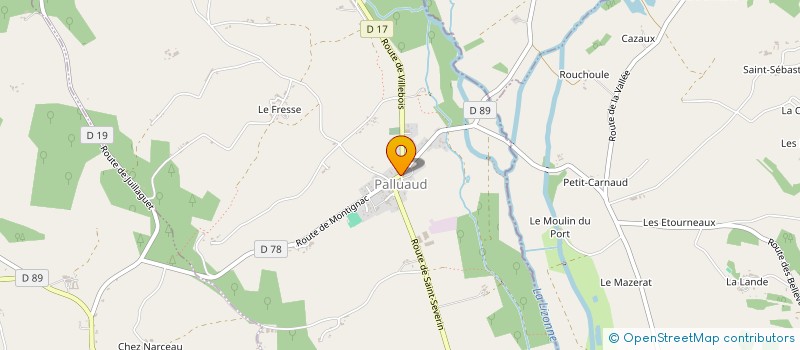 localisation de l'entreprise 501 258 867 à NONAC