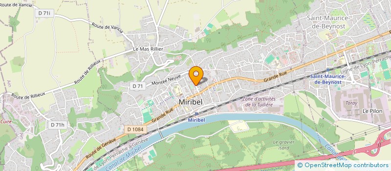 localisation de l'entreprise 501 287 494 à MIRIBEL