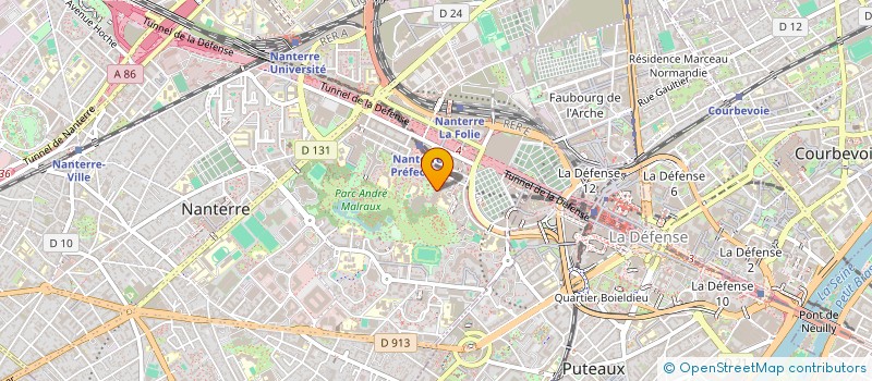 localisation de l'entreprise 501 371 058   NANTERRE