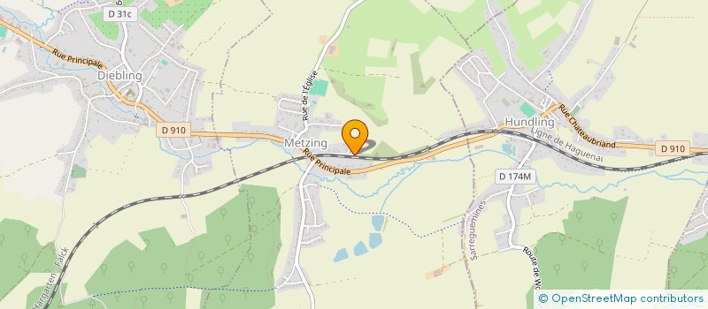 localisation de l'entreprise 501 371 553   METZING