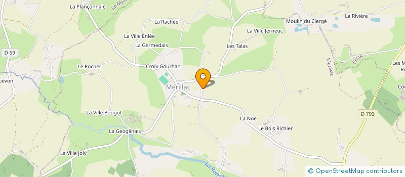 localisation de l'entreprise 501 465 553   MERILLAC