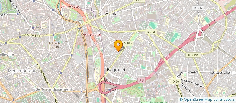 localisation de l'entreprise 501 575 690   BAGNOLET