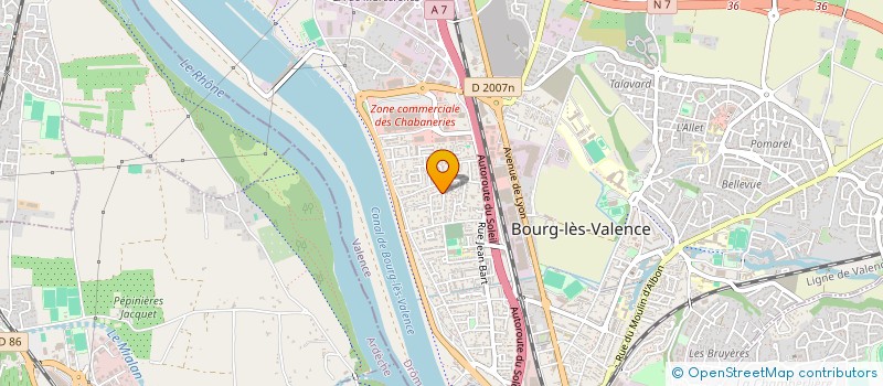 localisation de l'entreprise 501 595 144 à VALENCE