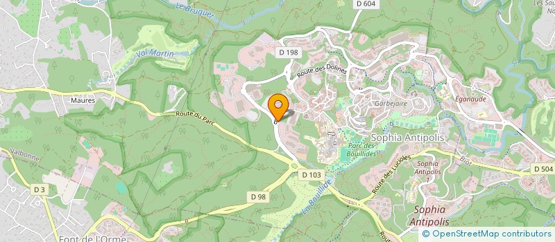 localisation de l'entreprise 501 623 755   VALBONNE