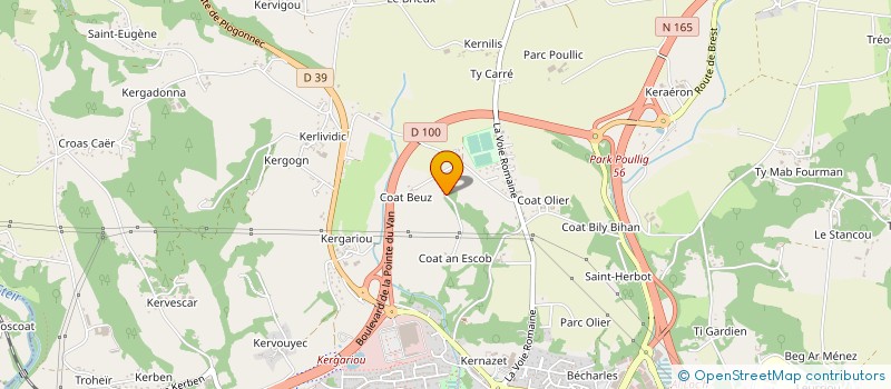 localisation de l'entreprise 501 663 793   ELLIANT